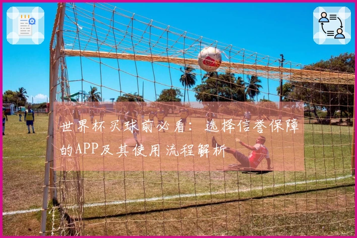 世界杯买球前必看:选择信誉保障的APP及其使用流程解析